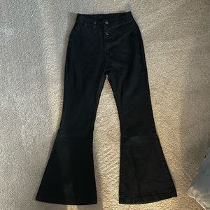 Black bell bottom jeans size small